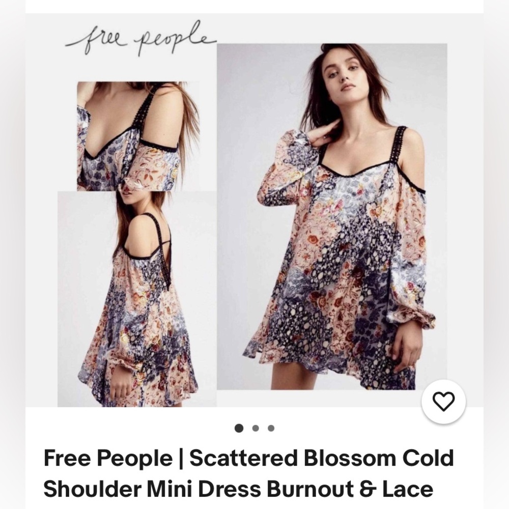 Free People Scattered Blossom Mini Dress